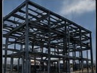 Structural steel building frame erected by RedLine Welding